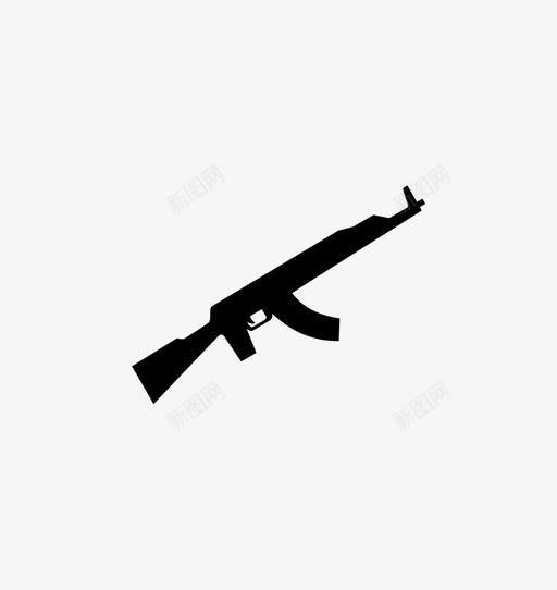 ak47枪俄罗斯图标svg_新图网 https://ixintu.com ak47 俄罗斯 武器 真的