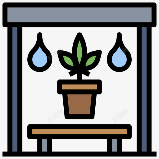 大麻大麻9线状颜色图标svg_新图网 https://ixintu.com 大麻 线状 颜色