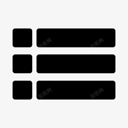 菜单列表列表视图图标svg_新图网 https://ixintu.com 列表 名称 网站 菜单 视图