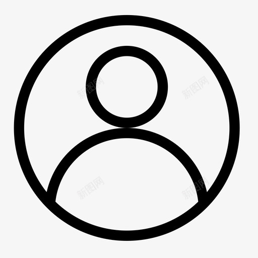 菜单栏_我的账户_未选svg_新图网 https://ixintu.com 菜单栏_我的账户_未选