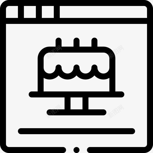 浏览器博客影响者要素4线性图标svg_新图网 https://ixintu.com 博客 影响 浏览器 线性 要素