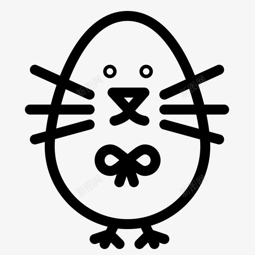 鸡肉宝贝复活节图标svg_新图网 https://ixintu.com 伊斯特 堡线 复活节 宝贝 快乐 鸡肉