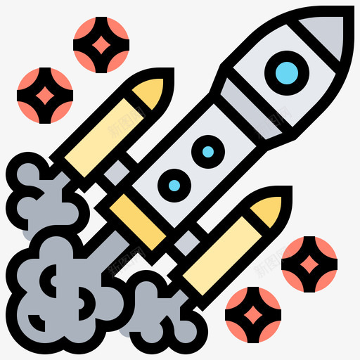 宇宙飞船航天4线性颜色图标svg_新图网 https://ixintu.com 宇宙飞船 线性 航天 颜色