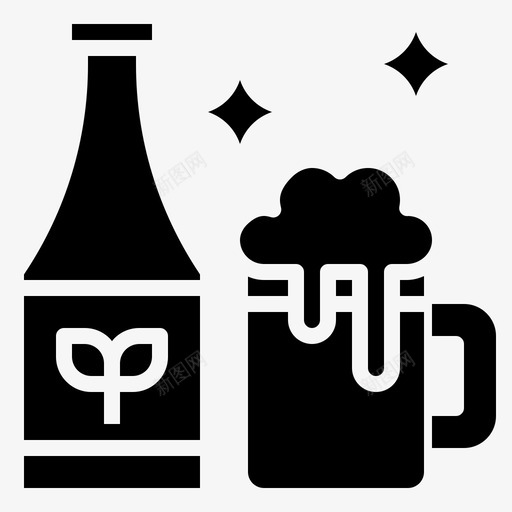 啤酒野生西32灌装图标svg_新图网 https://ixintu.com 啤酒 灌装 野生