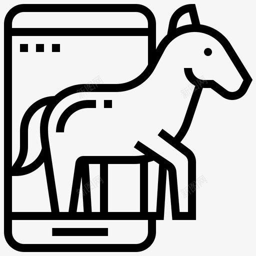 特洛伊木马网络抢劫8直系图标svg_新图网 https://ixintu.com 抢劫 特洛伊战争 特洛伊木马 直系 网络