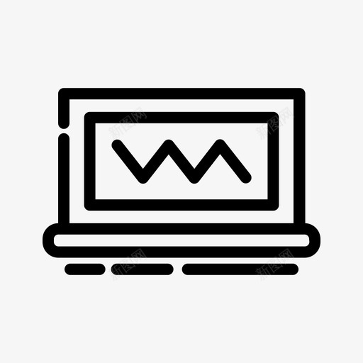 笔记本电脑中的医疗图表检查健康图标svg_新图网 https://ixintu.com 中的 健康 医疗 图表 检查 电脑 笔记本