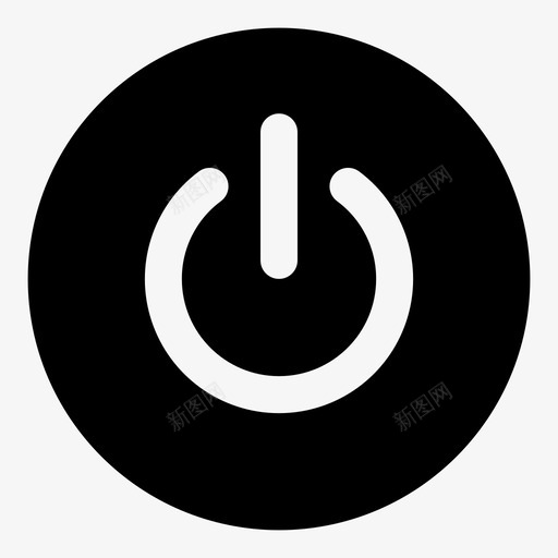 电源关闭电源按钮图标svg_新图网 https://ixintu.com 保存 信息 关机 关闭 开机 待机 按钮 摄像头 电源 网络 计算