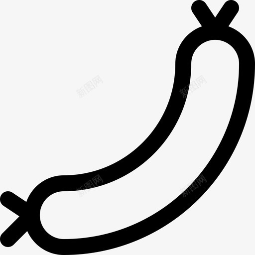 香肠食品饮料8直系图标svg_新图网 https://ixintu.com 直系 食品饮料 香肠
