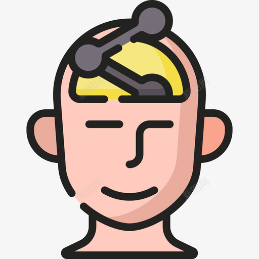 分享人类思维54线条色彩图标svg_新图网 https://ixintu.com 人类 分享 思维 线条 色彩