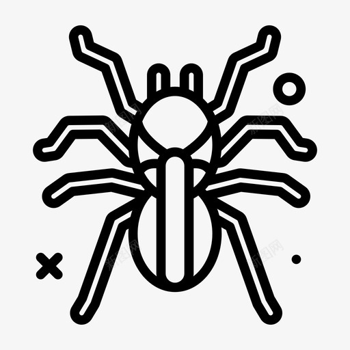 狼蛛虫虫6线状图标svg_新图网 https://ixintu.com 狼蛛 线状 虫虫
