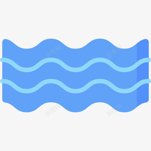 波浪冲浪26平坦图标svg_新图网 https://ixintu.com 冲浪 平坦 波浪
