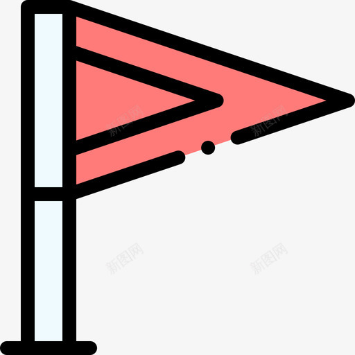 旗帜棒球64线颜色图标svg_新图网 https://ixintu.com 旗帜 棒球 颜色