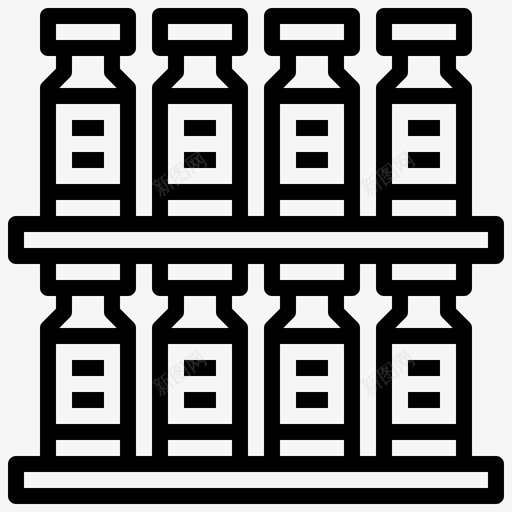 疫苗医用195线性图标svg_新图网 https://ixintu.com 医用 疫苗 线性