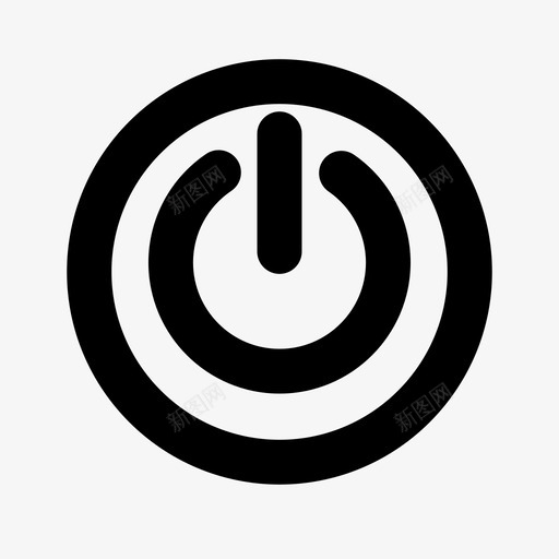 电源安卓关图标svg_新图网 https://ixintu.com wifi 互联网 安卓 电源 电话 网络