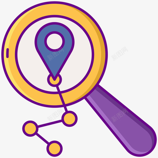 Gps私家侦探3线性颜色图标svg_新图网 https://ixintu.com Gps 私家侦探 线性 颜色