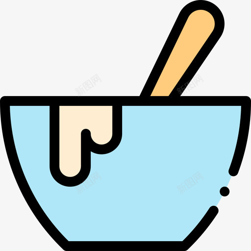 搅打器烘焙121线性颜色图标svg_新图网 https://ixintu.com 搅打 烘焙 线性 颜色