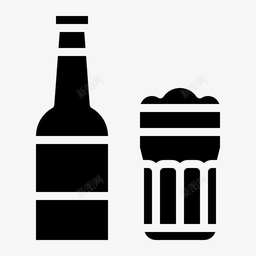 啤酒饮料47字形图标svg_新图网 https://ixintu.com 啤酒 字形 饮料
