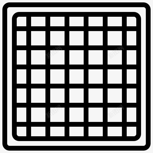 网棒球42直线图标svg_新图网 https://ixintu.com 棒球 直线