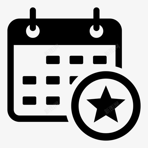 活动日历日图标svg_新图网 https://ixintu.com 业务 日历 活动 计划 销售