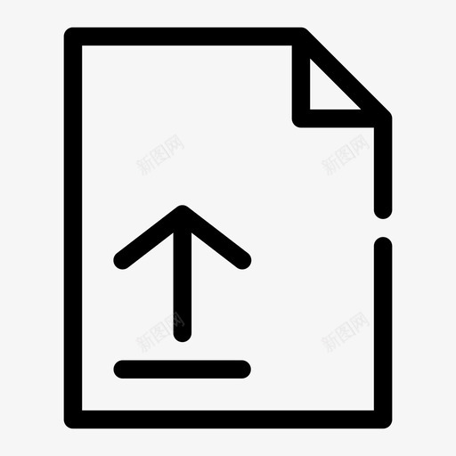页面上传发送上传文件图标svg_新图网 https://ixintu.com 上传 介质 发送 文件 用户 间隙 面板 页面