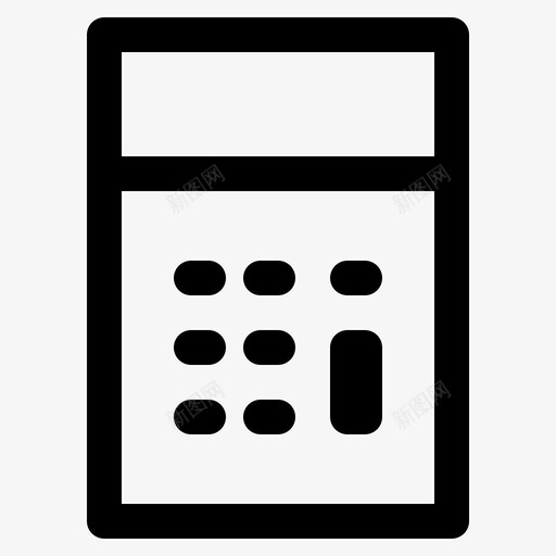 计算器电子商务数学图标svg_新图网 https://ixintu.com 办公 数学 电子商务 线路 计算器