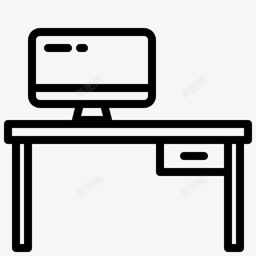工作场所家用设备13线性图标svg_新图网 https://ixintu.com 场所 家用 工作 工作场 线性 设备