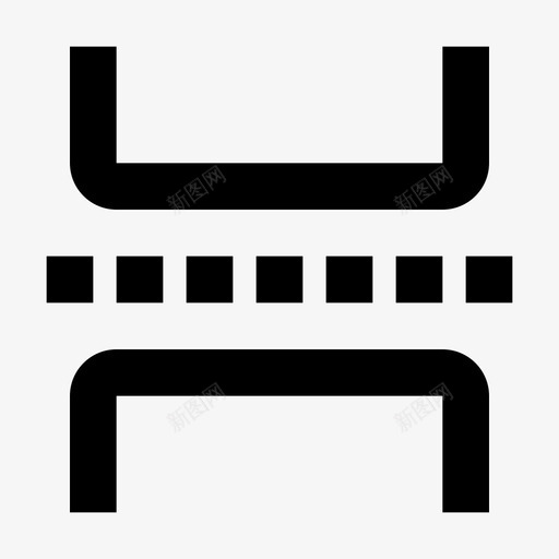 分页符网格用户界面图标svg_新图网 https://ixintu.com 用户界面 网格 页符