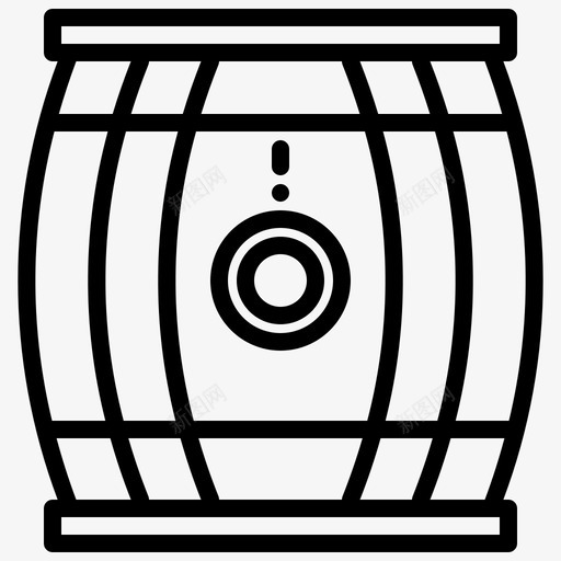 桶装酿造啤酒直筒图标svg_新图网 https://ixintu.com 啤酒 桶装 直筒 酿造
