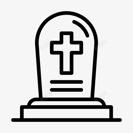 墓碑万圣节129直系图标svg_新图网 https://ixintu.com 万圣节 墓碑 直系
