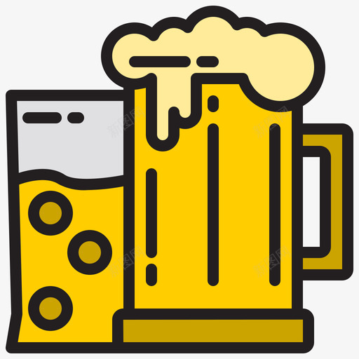 啤酒烧烤33原色图标svg_新图网 https://ixintu.com 原色 啤酒 烧烤