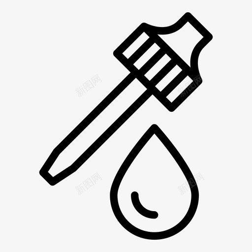 滴管液体医疗图标svg_新图网 https://ixintu.com 医疗 护理 液体 滴管 视力 验光