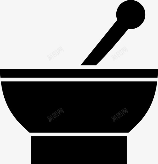 汤食物健康图标svg_新图网 https://ixintu.com 健康 医疗 研钵 食物