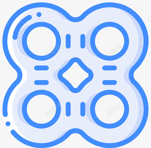 充气式水上公园44号蓝色图标svg_新图网 https://ixintu.com 44号 充气 公园 水上 蓝色