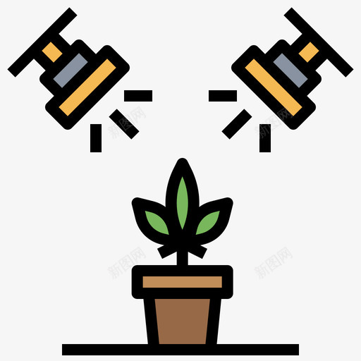 大麻大麻9线状颜色图标svg_新图网 https://ixintu.com 大麻 线状 颜色