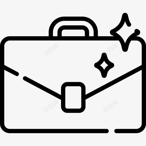 公文包营销和搜索引擎优化14线性图标svg_新图网 https://ixintu.com 优化 公文包 搜索引擎 线性 营销