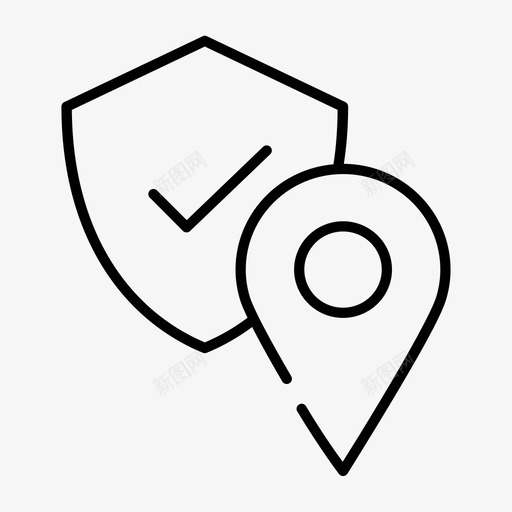 安全地址全球定位系统定位图标svg_新图网 https://ixintu.com 保护 全球定位 地址 安全 定位 差距 流行 系统