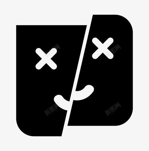 分开行动机器人图标svg_新图网 https://ixintu.com 分开 机器人 死亡 简单 行动