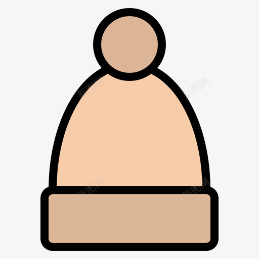 Beanie女时尚4线性颜色图标svg_新图网 https://ixintu.com Beanie 时尚 线性 颜色
