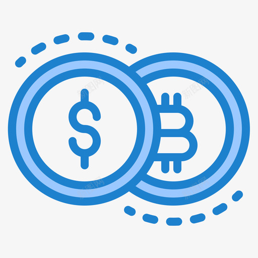 钱fintecth5蓝色图标svg_新图网 https://ixintu.com fintecth 蓝色