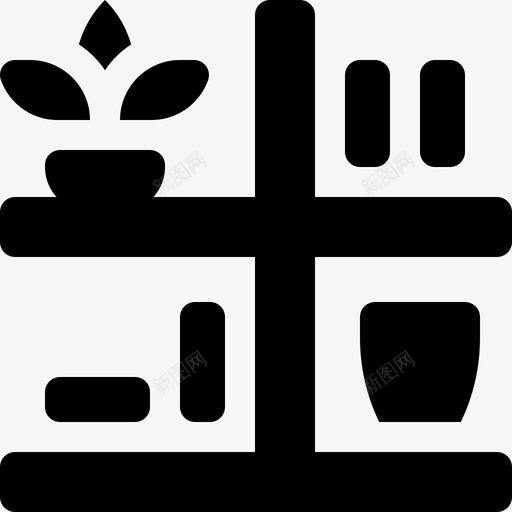 货架家具189填充图标svg_新图网 https://ixintu.com 填充 家具 货架
