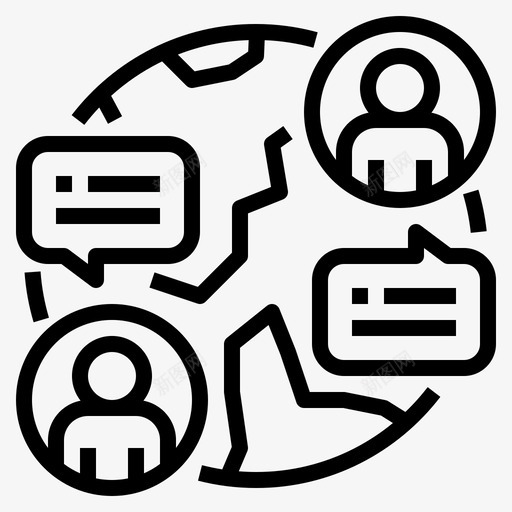 聊天通讯33直系图标svg_新图网 https://ixintu.com 直系 聊天 通讯