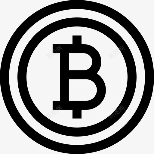 比特币区块链60线性图标svg_新图网 https://ixintu.com 区块 比特 线性