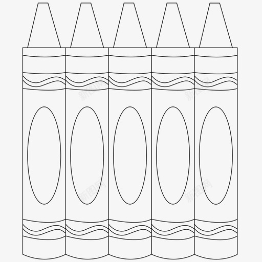蜡笔艺术绘画图标svg_新图网 https://ixintu.com 教育 绘画 艺术 蜡笔 铅笔