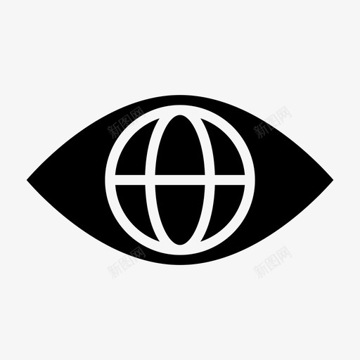 全球之眼国际外观图标svg_新图网 https://ixintu.com 之眼 全球 国际 外观 标志 竞争 观点