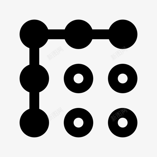 安全模式锁密码图标svg_新图网 https://ixintu.com 安全 密码 模式