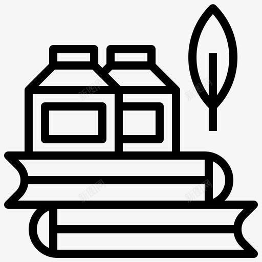 笔墨学院17直线图标svg_新图网 https://ixintu.com 学院 直线 笔墨