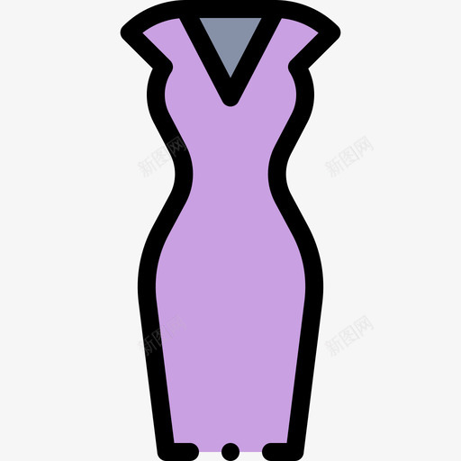 礼服奢侈品店42线性颜色图标svg_新图网 https://ixintu.com 奢侈品 礼服 线性 颜色