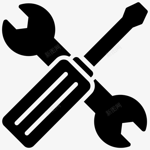 机械工具勤杂工扳手图标svg_新图网 https://ixintu.com 勤杂工 商业 图标 字形 工具 扳手 机械 金融