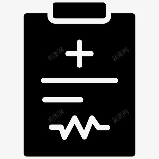 处方账单健康报告图标svg_新图网 https://ixintu.com 健康 健康报 医疗 处方 报告 账单