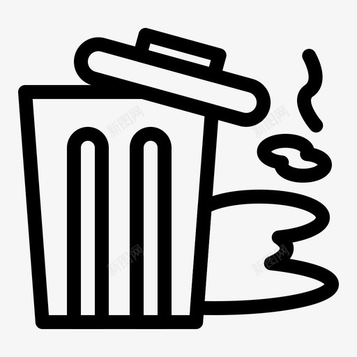 环境垃圾污染图标svg_新图网 https://ixintu.com 垃圾 污染 环境